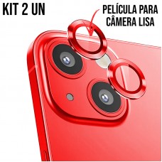 Película de Câmera Lisa iPhone 14 e 14 Max/Plus - Vermelha